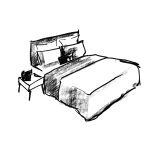 Double Bed Illustration